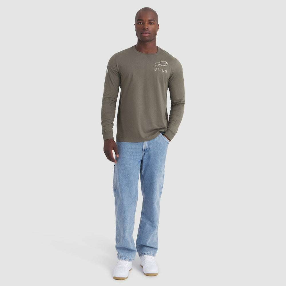 Nike Buffalo Bills 2025 Salute to Service Sideline Long Sleeve T-Shirt Olive