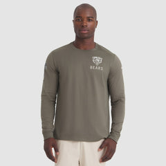 Nike Chicago Bears 2025 Salute to Service Sideline Long Sleeve T-Shirt Olive