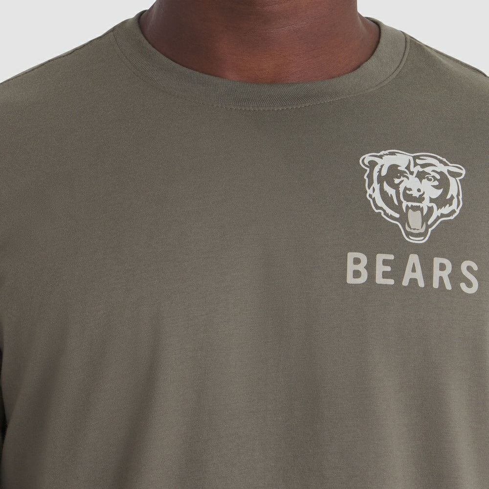 Nike Chicago Bears 2025 Salute to Service Sideline Long Sleeve T-Shirt Olive