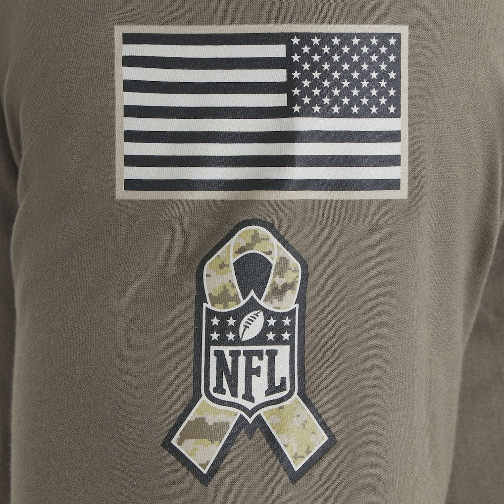 Nike Chicago Bears 2025 Salute to Service Sideline Long Sleeve T-Shirt Olive