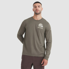 Nike Cleveland Browns 2025 Salute to Service Sideline Long Sleeve T-Shirt Olive