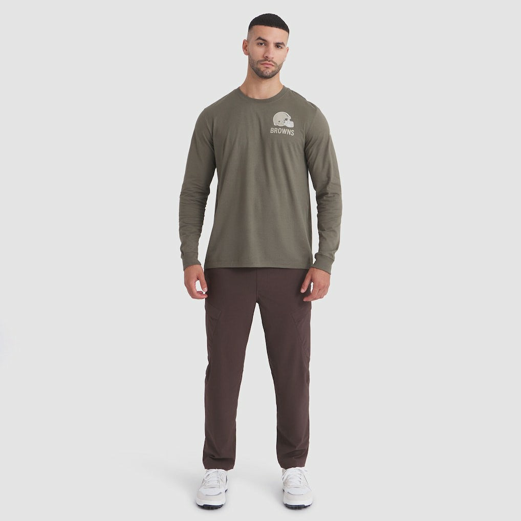 Nike Cleveland Browns 2025 Salute to Service Sideline Long Sleeve T-Shirt Olive