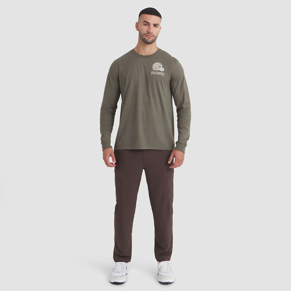Nike Cleveland Browns 2025 Salute to Service Sideline Long Sleeve T-Shirt Olive