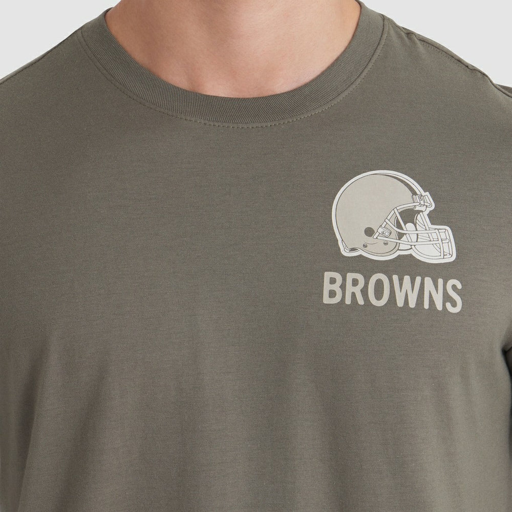 Nike Cleveland Browns 2025 Salute to Service Sideline Long Sleeve T-Shirt Olive