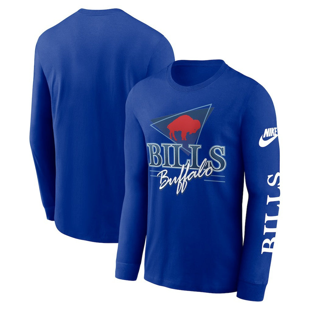 Nike Buffalo Bills Rewind Long Sleeve T-Shirt Royal