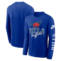 Nike Buffalo Bills Rewind Long Sleeve T-Shirt Royal