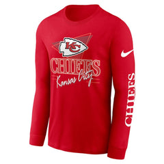 Nike Kansas City Chiefs Rewind Long Sleeve T-Shirt Red