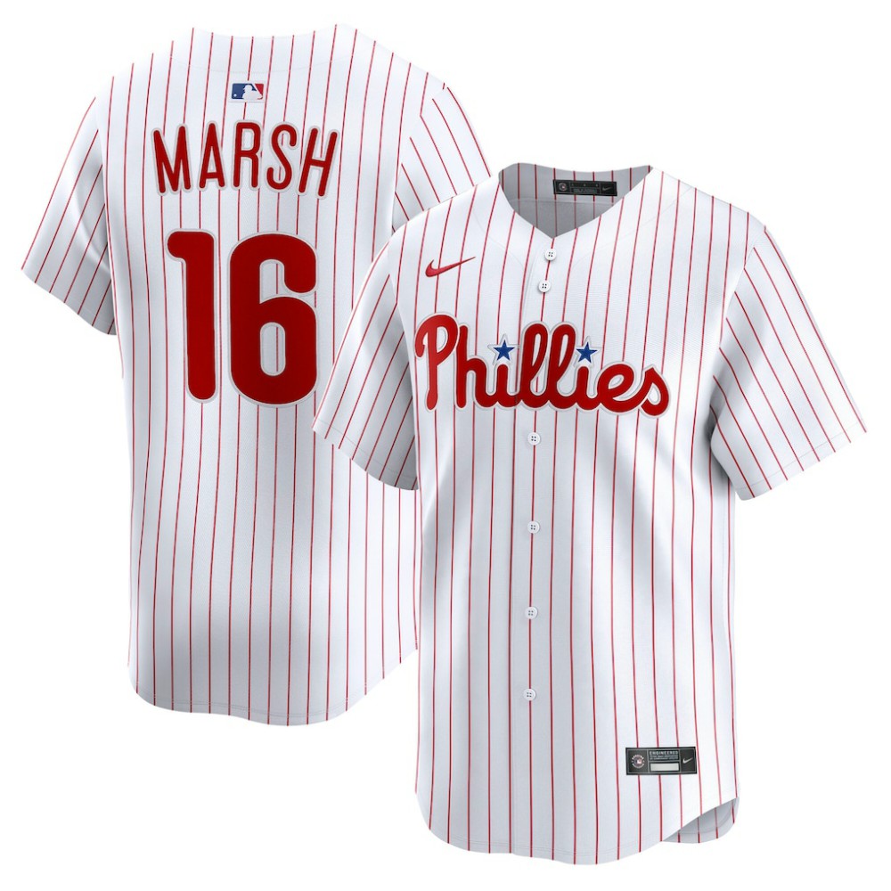 Brandon Marsh Philadelphia Phillies Nike Home Limited Player Jersey - White - Nike Discount