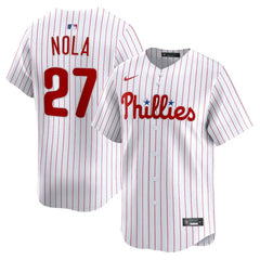 Aaron Nola Philadelphia Phillies Nike Home Limited Player Jersey - White - Nike Sale