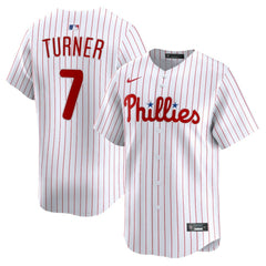 Trea Turner Philadelphia Phillies Nike Home Limited Player Jersey - White - Nike Sale