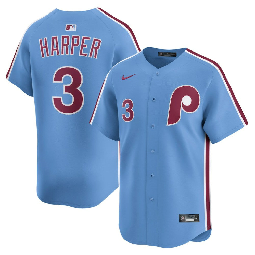 Bryce Harper Philadelphia Phillies Nike Alternate Limited Player Jersey - Light Blue - Nike Discount