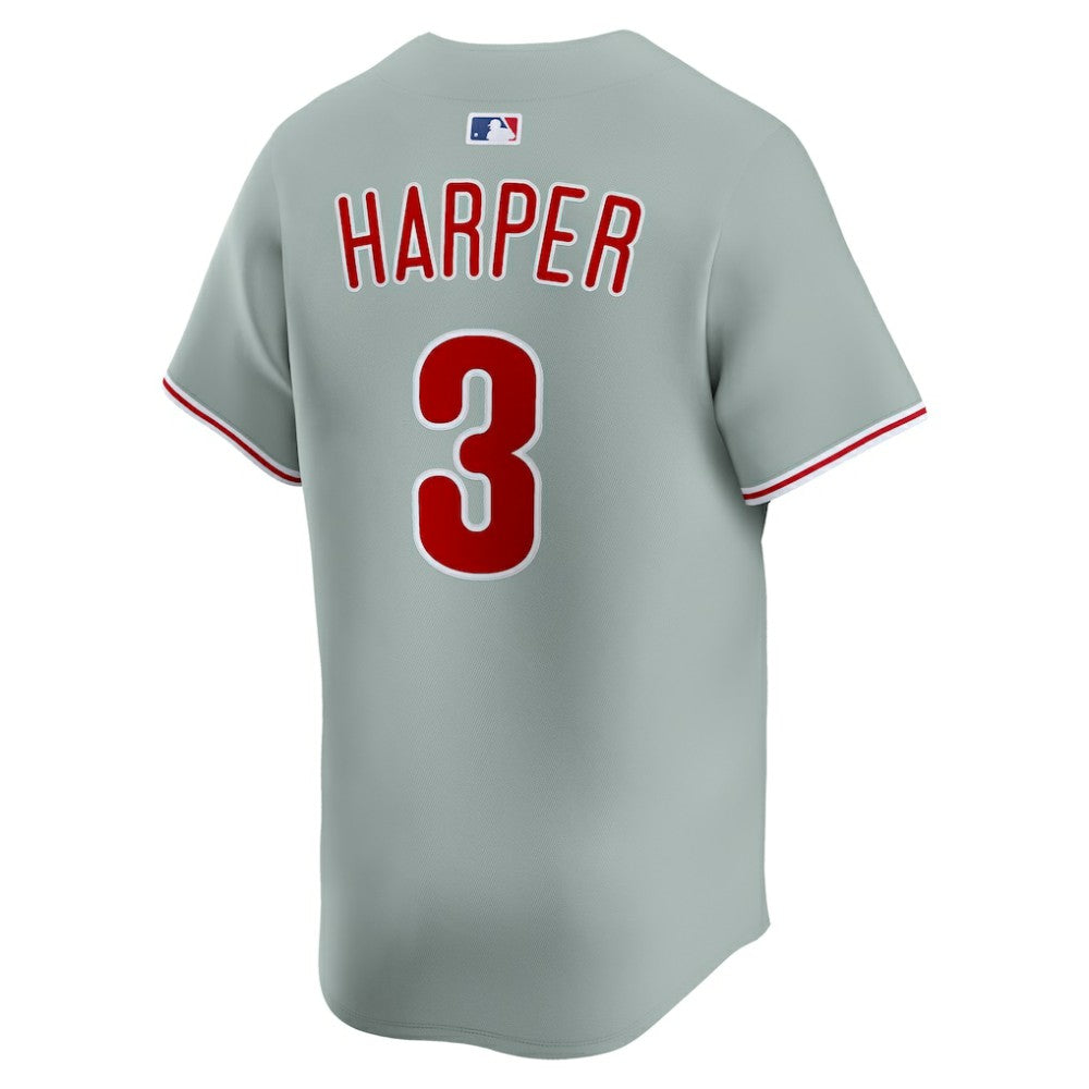 Bryce Harper Philadelphia Phillies Nike Road Limited Player Jersey - Gray - Nike Lifestyle