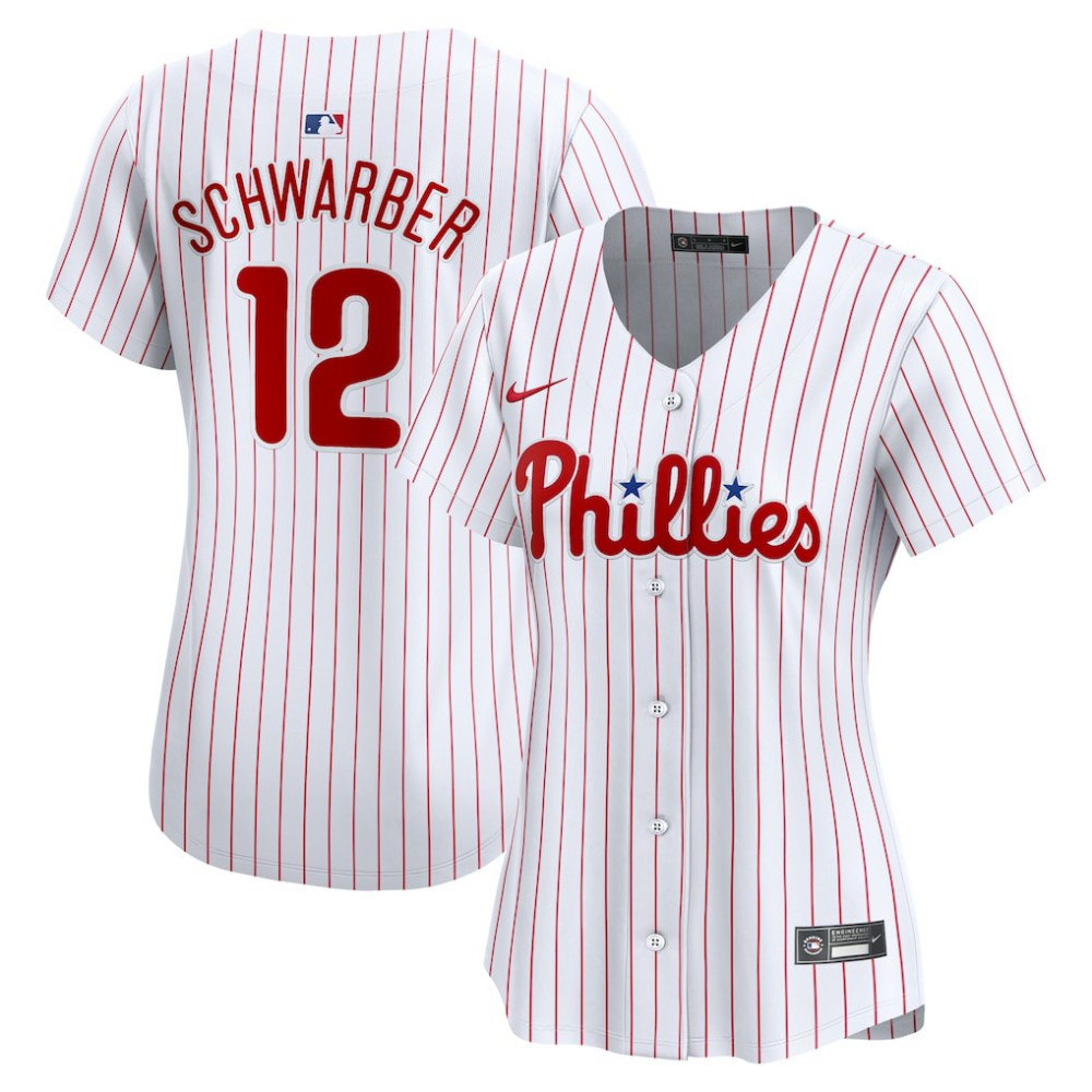 Kyle Schwarber Philadelphia Phillies Nike Women's Home Limited Player Jersey - White - Nike Lifestyle