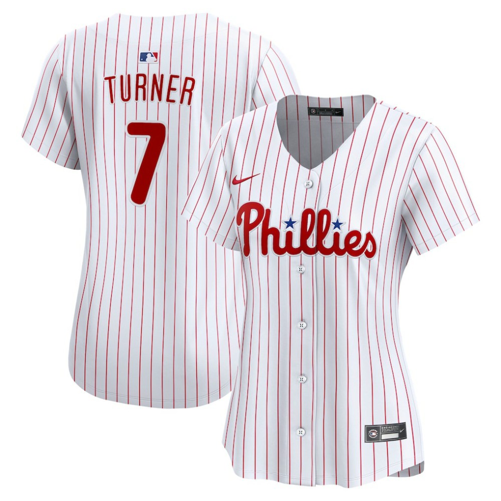 Trea Turner Philadelphia Phillies Nike Women's Home Limited Player Jersey - White - Nike Discount