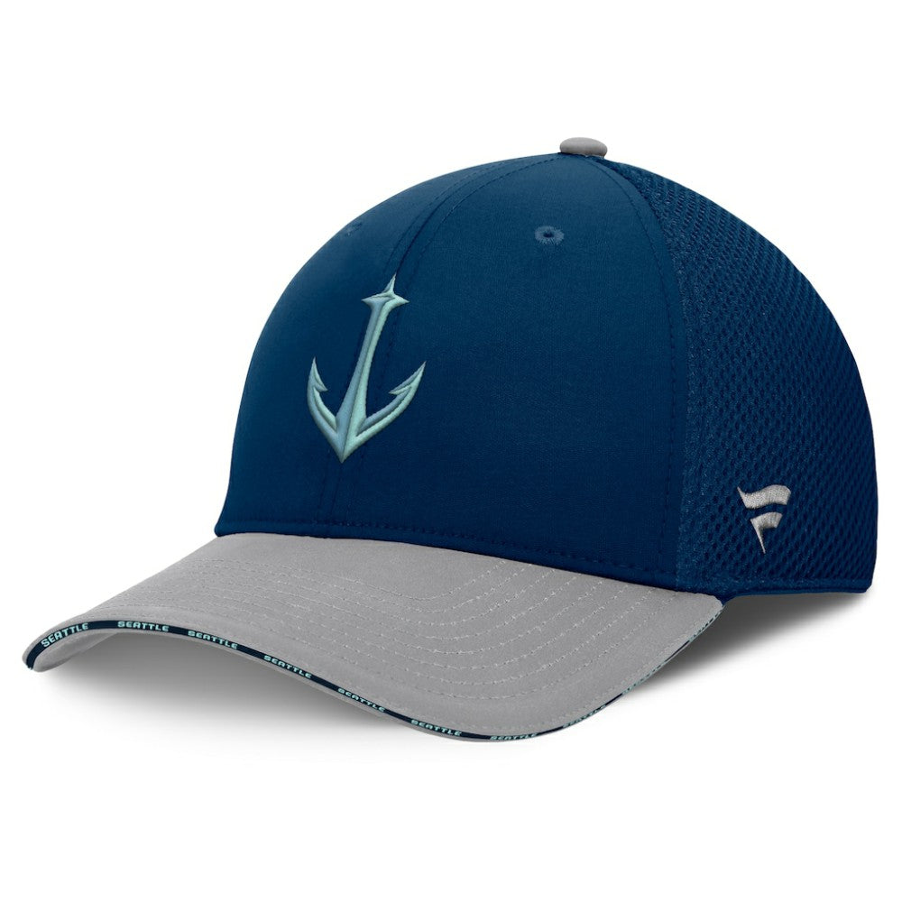 Seattle Kraken Fanatics Fundamentals Span Flex Hat - Deep Sea Blue - NHL 202777475