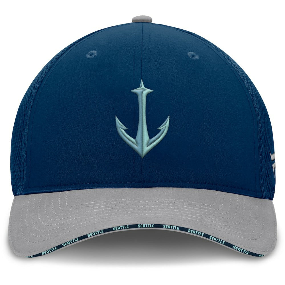 Seattle Kraken Fanatics Fundamentals Span Flex Hat - Deep Sea Blue - NHL 202777475