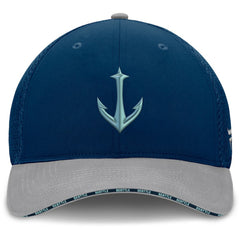 Seattle Kraken Fanatics Fundamentals Span Flex Hat - Deep Sea Blue - NHL 202777475