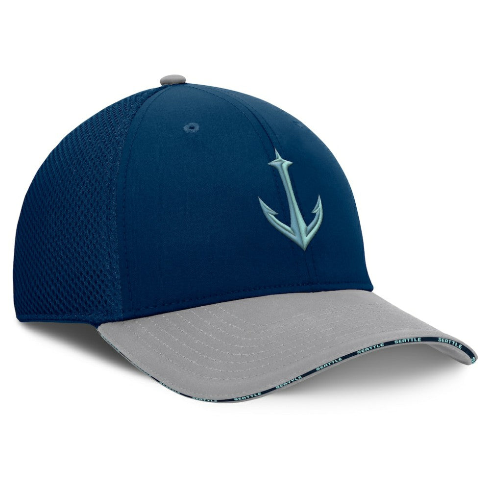 Seattle Kraken Fanatics Fundamentals Span Flex Hat - Deep Sea Blue - NHL 202777475