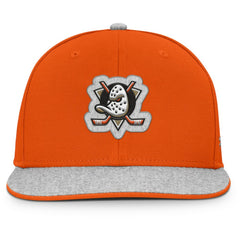 Anaheim Ducks Fanatics Fundamentals Loden Snapback Hat - Orange - NHL 202777490
