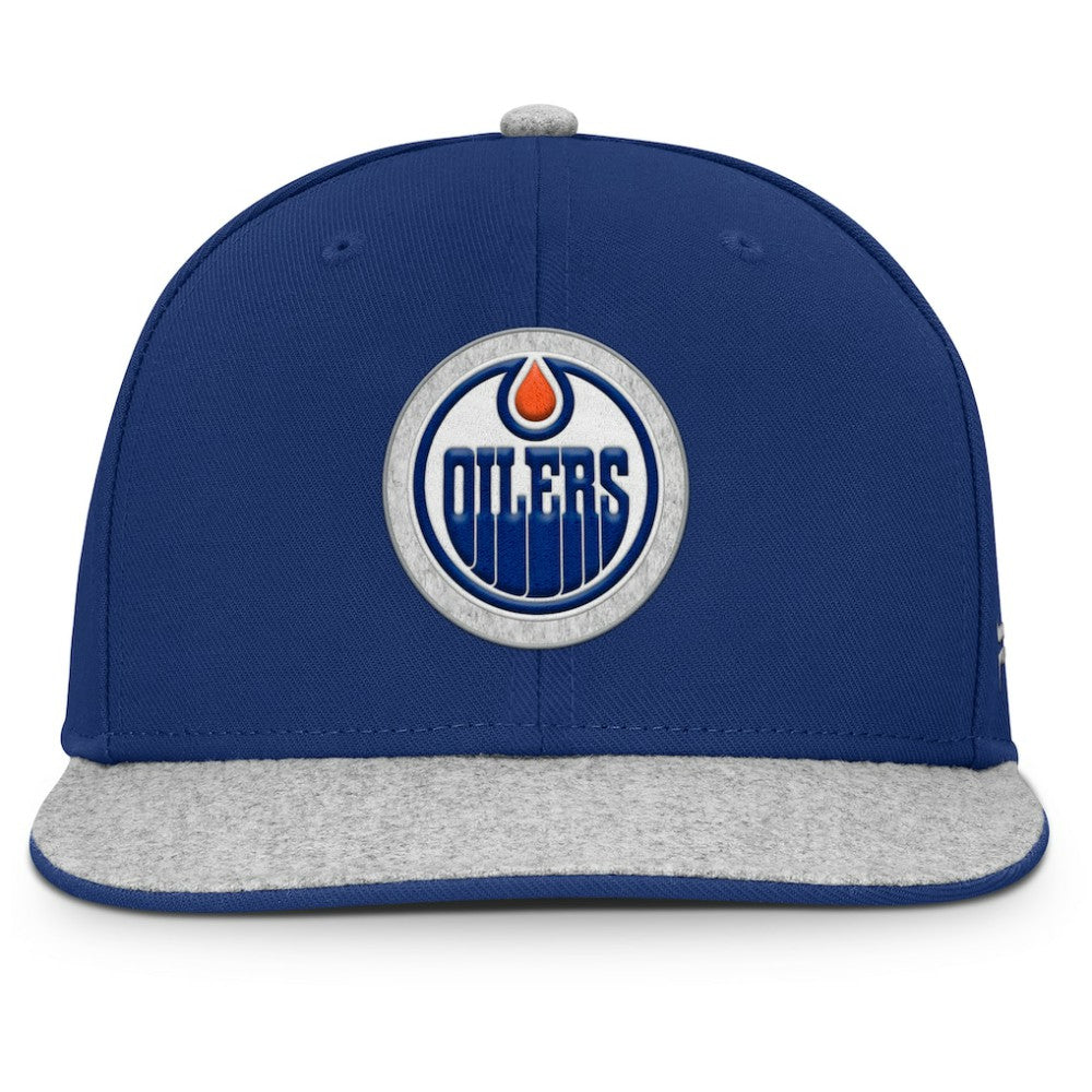 Edmonton Oilers Fanatics Fundamentals Loden Snapback Hat - Royal - NHL 202777493