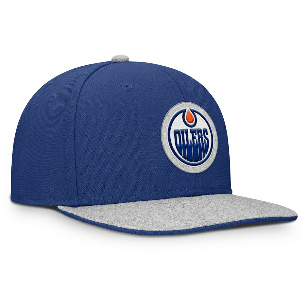 Edmonton Oilers Fanatics Fundamentals Loden Snapback Hat - Royal - NHL 202777493
