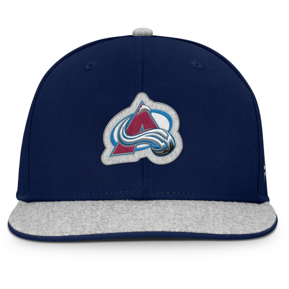 Colorado Avalanche Fanatics Fundamentals Loden Snapback Hat - Navy - NHL 202777494