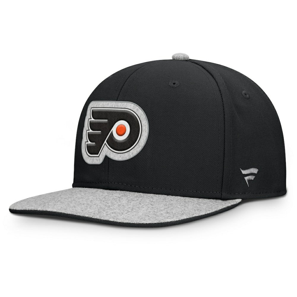Philadelphia Flyers Fanatics Fundamentals Loden Snapback Hat - Black - NHL 202777495