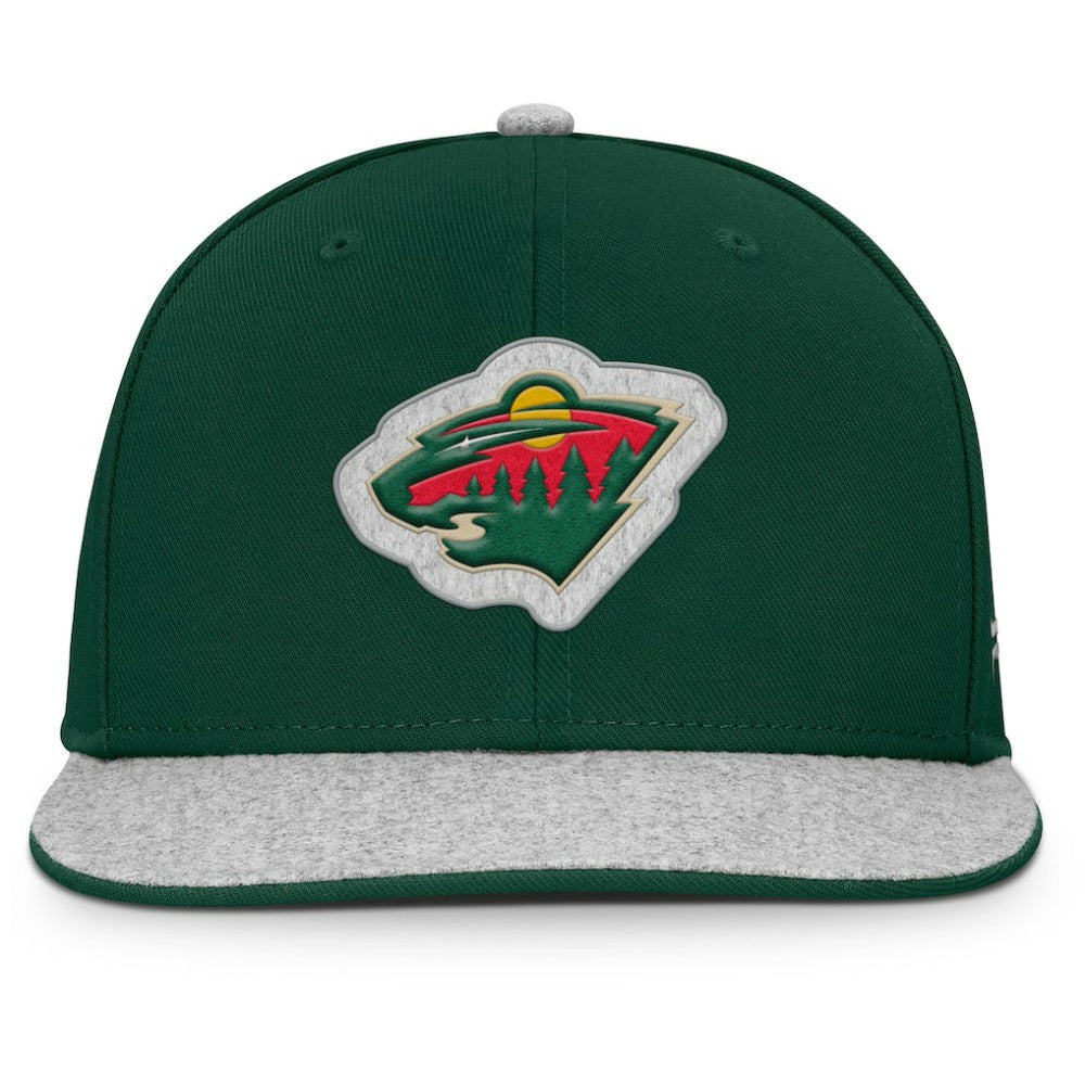 Minnesota Wild Fanatics Fundamentals Loden Snapback Hat - Green - NHL 202777497