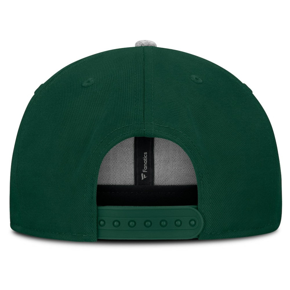 Minnesota Wild Fanatics Fundamentals Loden Snapback Hat - Green - NHL 202777497