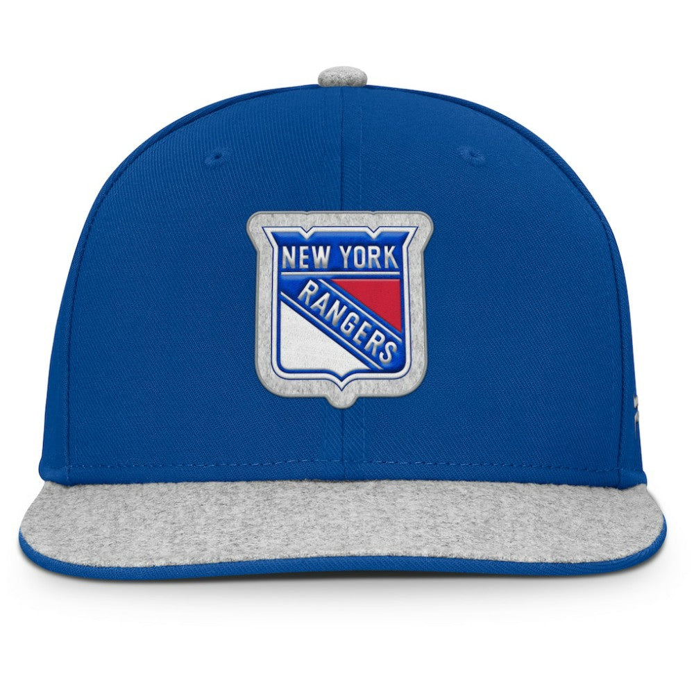 New York Rangers Fanatics Fundamentals Loden Snapback Hat - Blue - NHL 202777499
