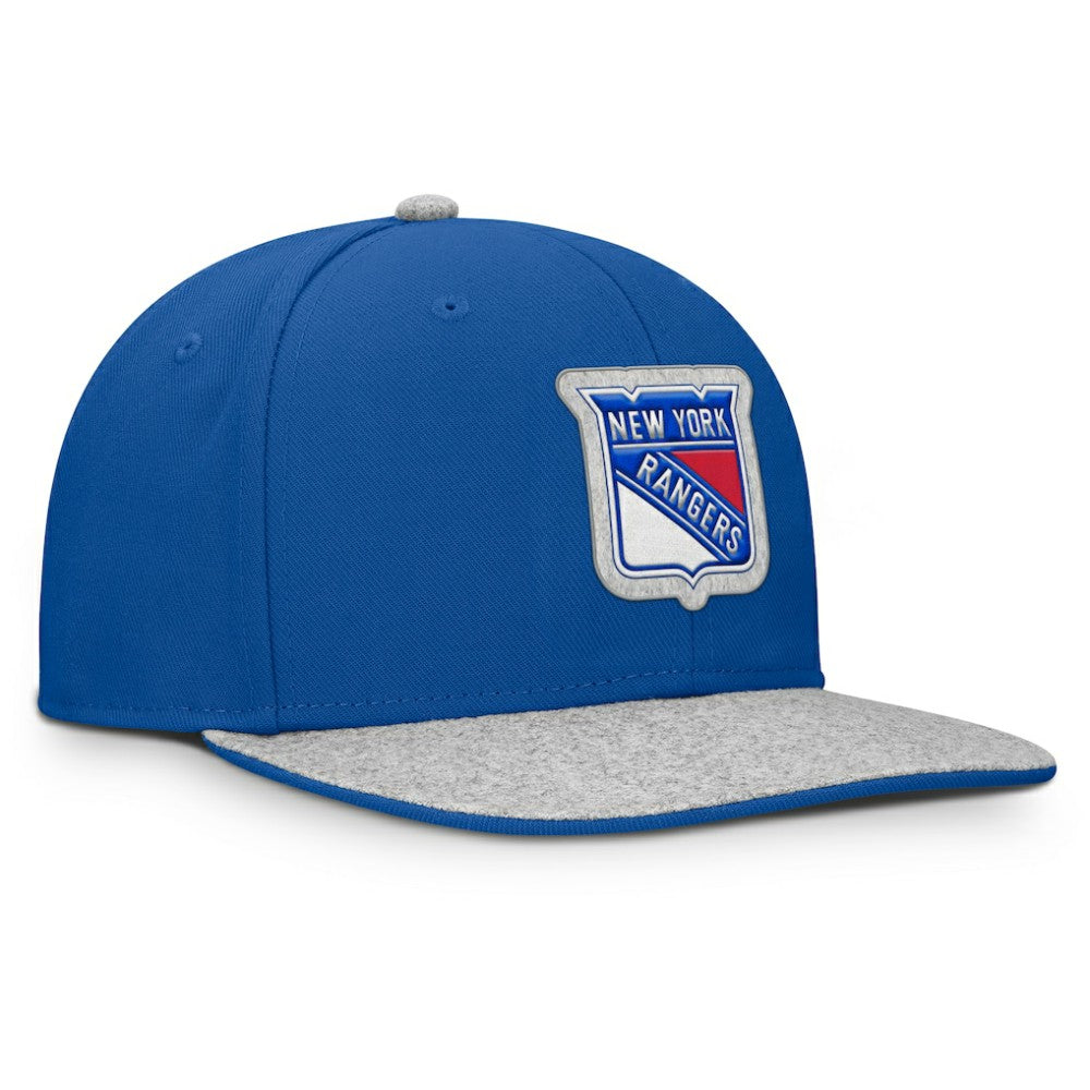 New York Rangers Fanatics Fundamentals Loden Snapback Hat - Blue - NHL 202777499