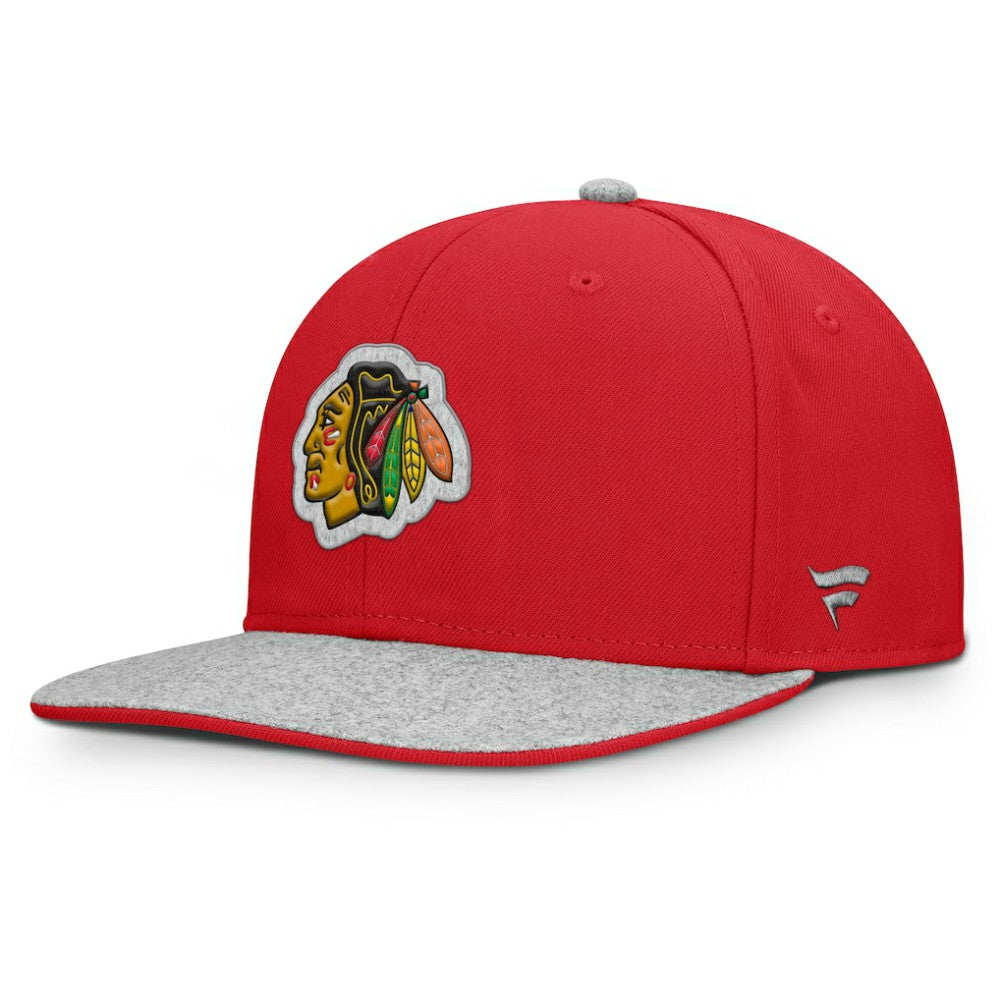 Chicago Blackhawks Fanatics Fundamentals Loden Snapback Hat - Red - NHL 202777500