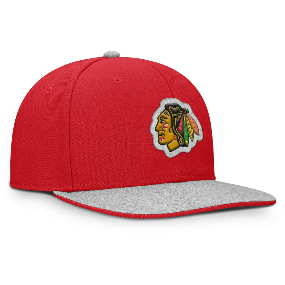 Chicago Blackhawks Fanatics Fundamentals Loden Snapback Hat - Red - NHL 202777500