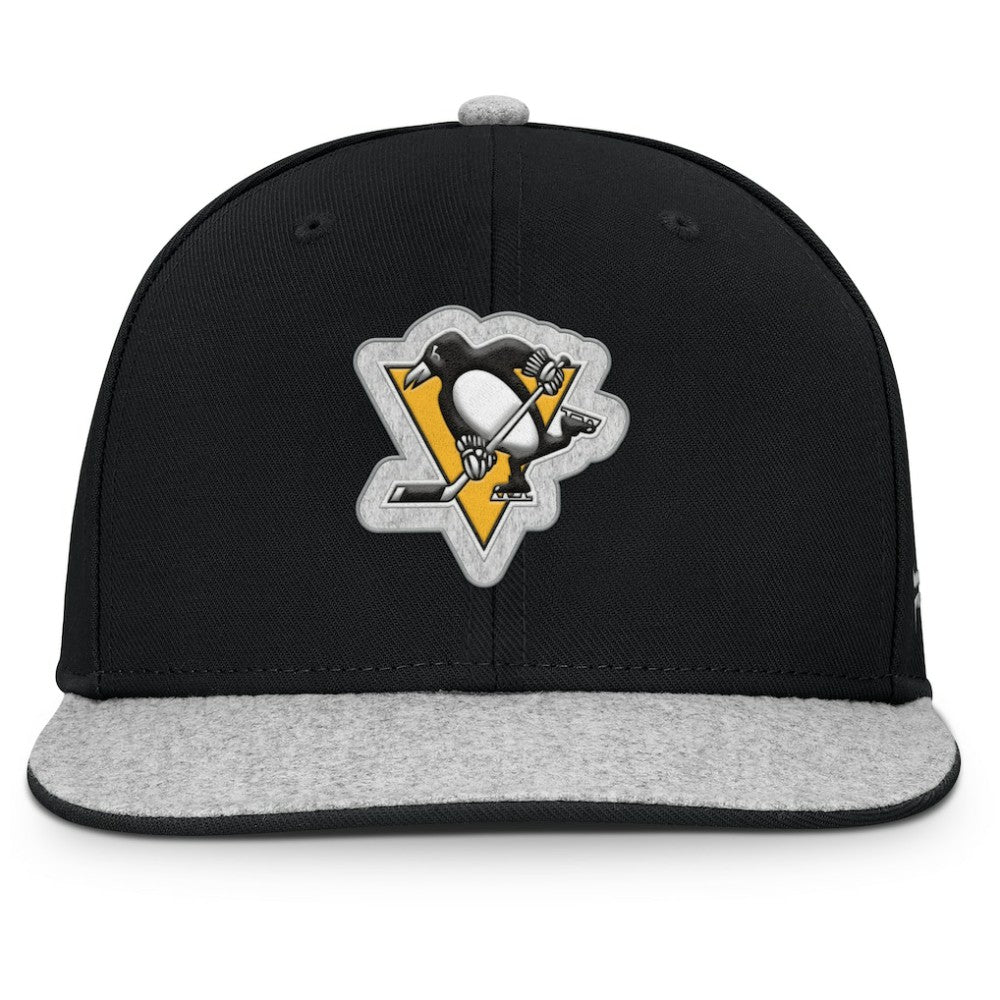 Pittsburgh Penguins Fanatics Fundamentals Loden Snapback Hat - Black - NHL 202777503