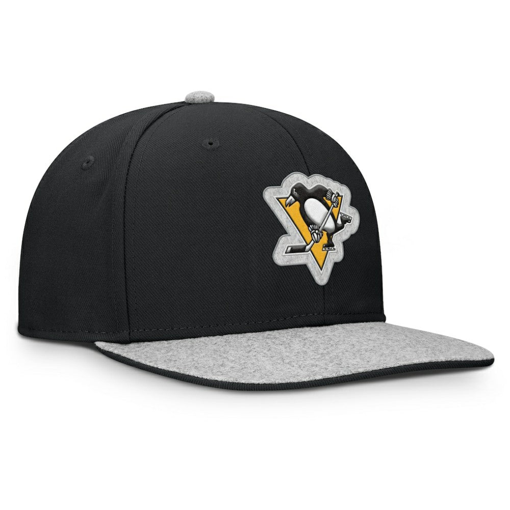 Pittsburgh Penguins Fanatics Fundamentals Loden Snapback Hat - Black - NHL 202777503