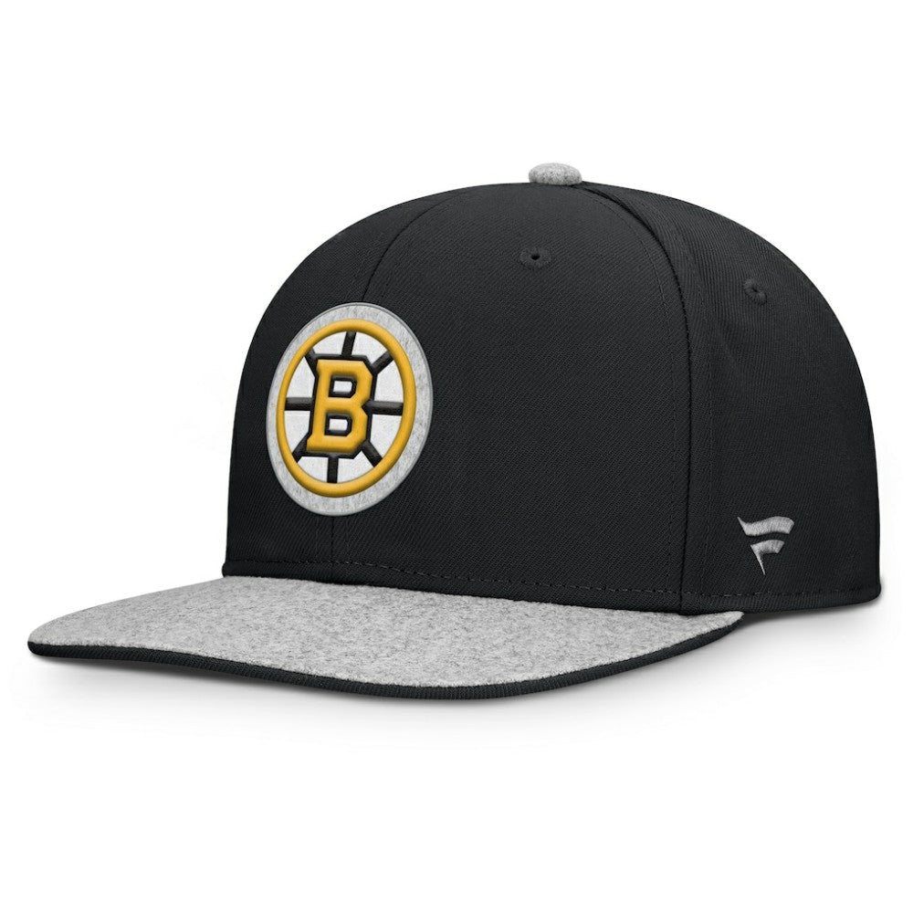 Boston Bruins Fanatics Fundamentals Loden Snapback Hat - Black - NHL 202777504