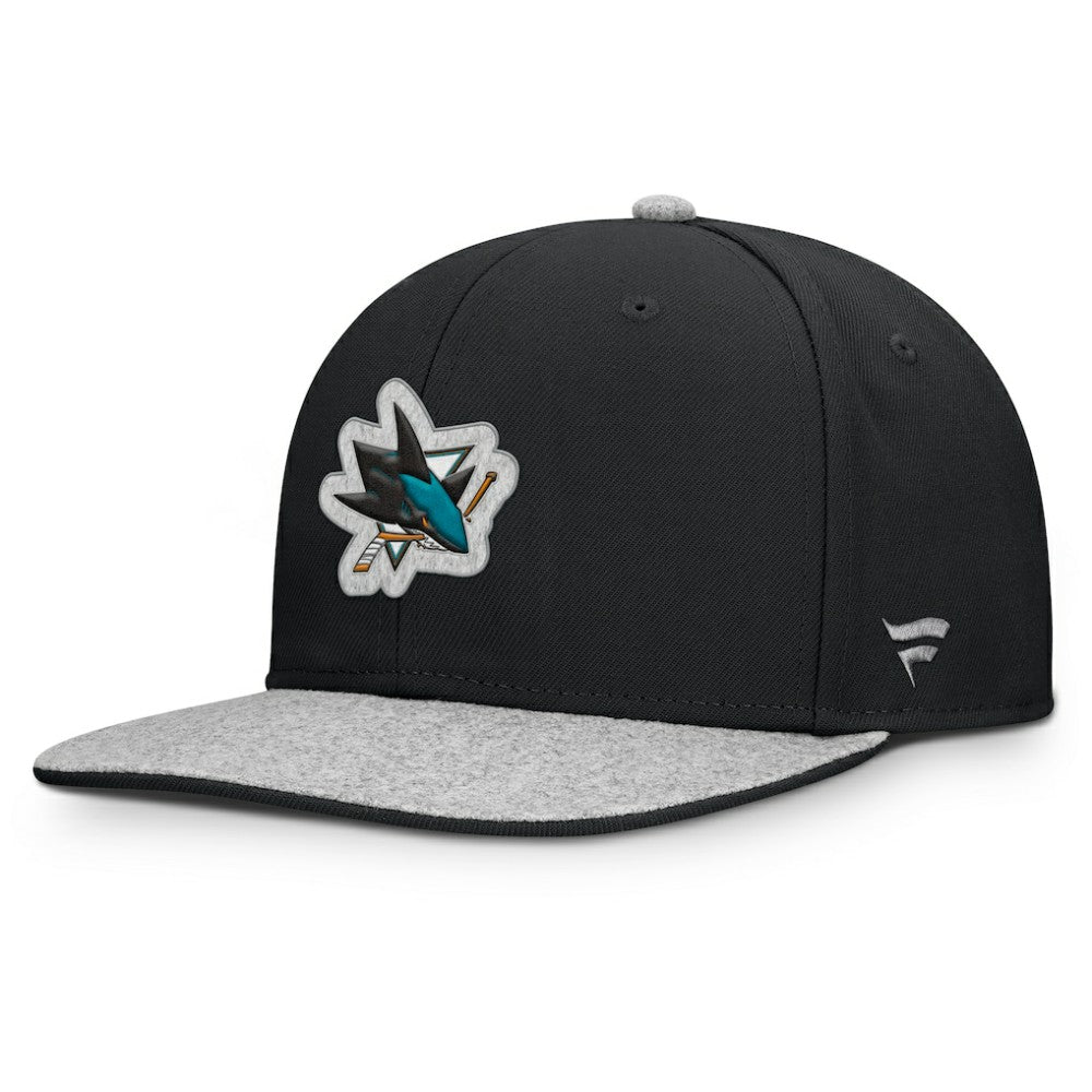 San Jose Sharks Fanatics Fundamentals Loden Snapback Hat - Black - NHL 202777505