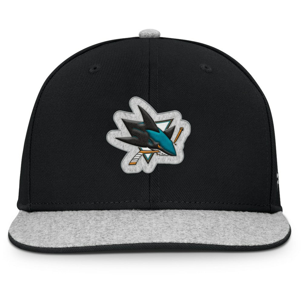 San Jose Sharks Fanatics Fundamentals Loden Snapback Hat - Black - NHL 202777505