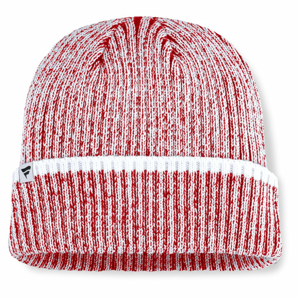 Chicago Blackhawks Fanatics Fundamental Haze Cuffed Knit Hat - Red/White - NHL 202777510