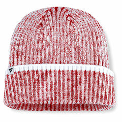 Chicago Blackhawks Fanatics Fundamental Haze Cuffed Knit Hat - Red/White - NHL 202777510