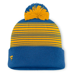 St. Louis Blues Fanatics Fundamental Spirit Cuffed Pom Knit Hat - Navy - NHL 202777565