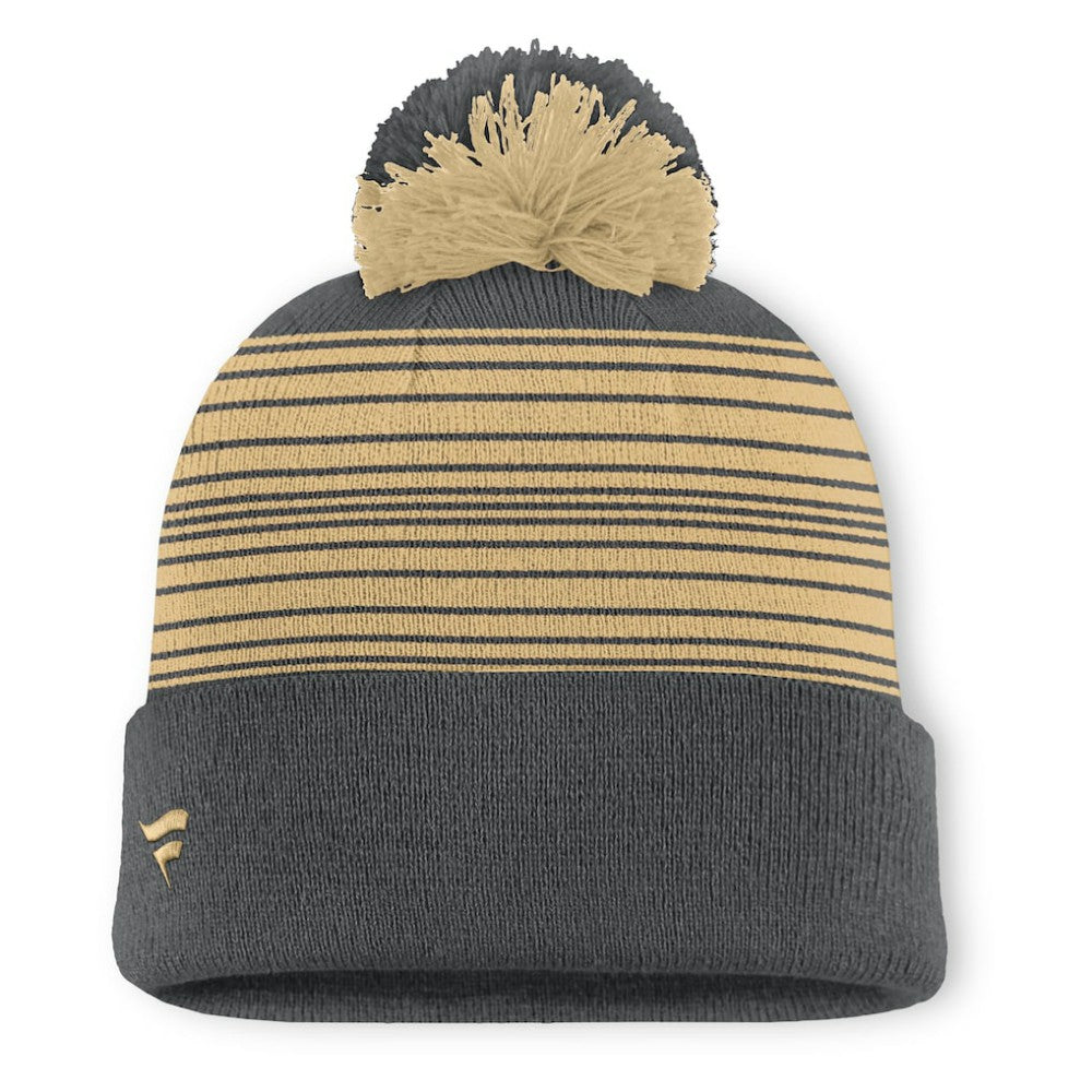 Vegas Golden Knights Fanatics Fundamental Spirit Cuffed Pom Knit Hat - Gray - NHL 202777572