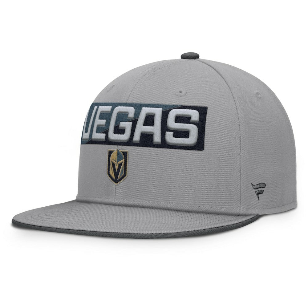 Vegas Golden Knights Fanatics Fundamentals Duo Split Logo Snapback Hat - Gray - NHL 202777615