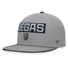 Vegas Golden Knights Fanatics Fundamentals Duo Split Logo Snapback Hat - Gray - NHL 202777615