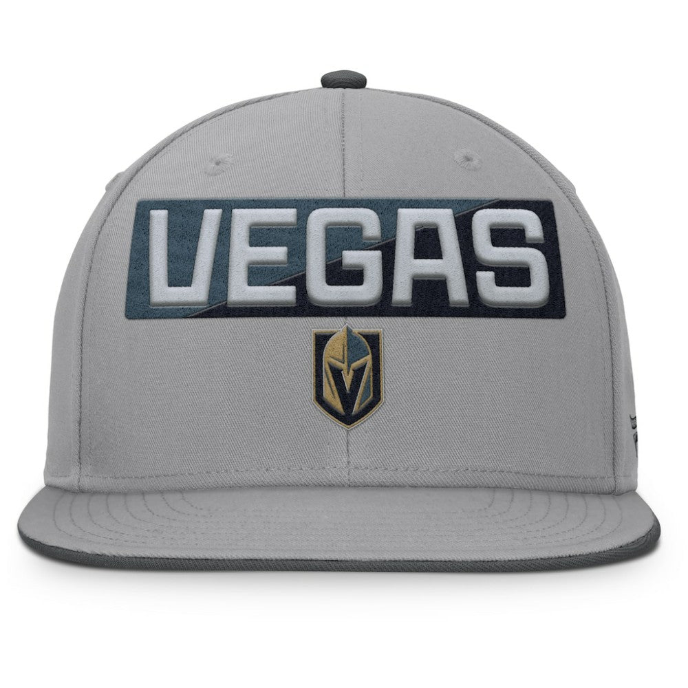 Vegas Golden Knights Fanatics Fundamentals Duo Split Logo Snapback Hat - Gray - NHL 202777615