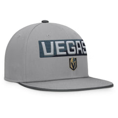 Vegas Golden Knights Fanatics Fundamentals Duo Split Logo Snapback Hat - Gray - NHL 202777615