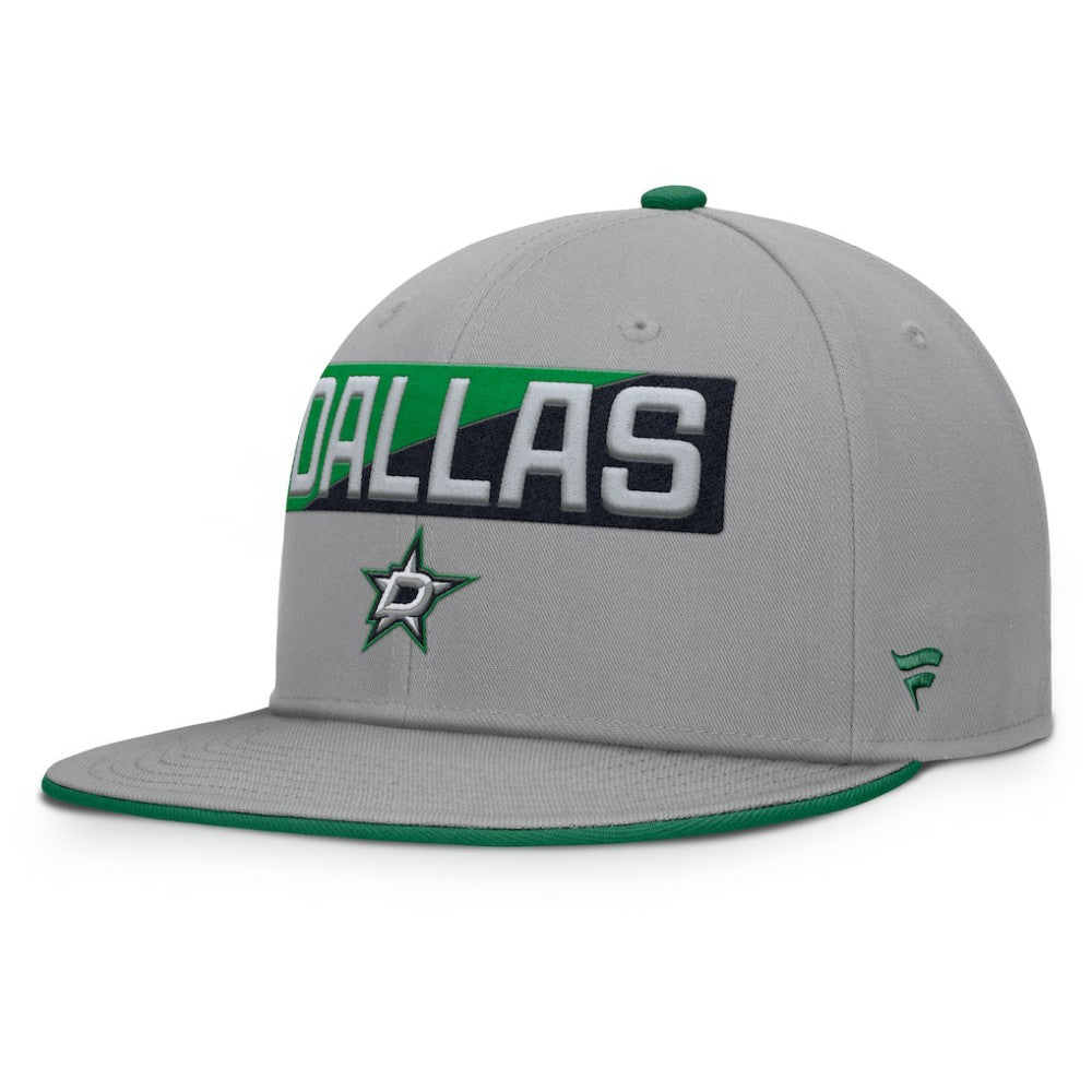 Dallas Stars Fanatics Fundamentals Duo Split Logo Snapback Hat - Gray - NHL 202777621