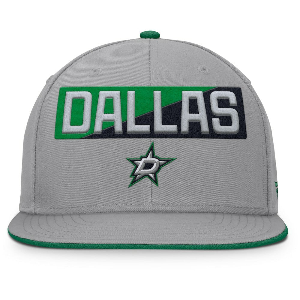 Dallas Stars Fanatics Fundamentals Duo Split Logo Snapback Hat - Gray - NHL 202777621