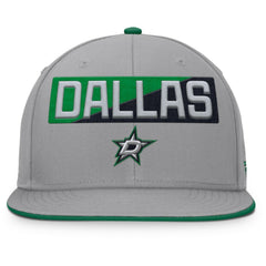 Dallas Stars Fanatics Fundamentals Duo Split Logo Snapback Hat - Gray - NHL 202777621