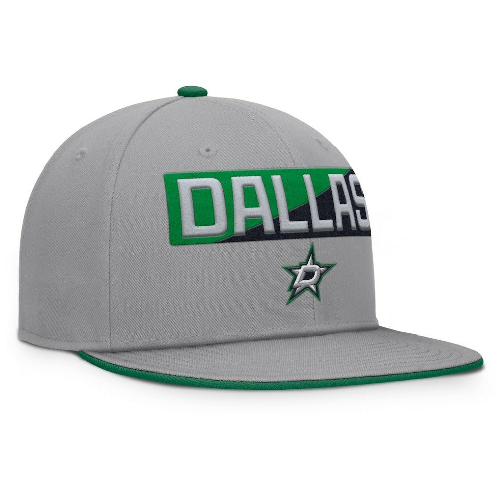 Dallas Stars Fanatics Fundamentals Duo Split Logo Snapback Hat - Gray - NHL 202777621